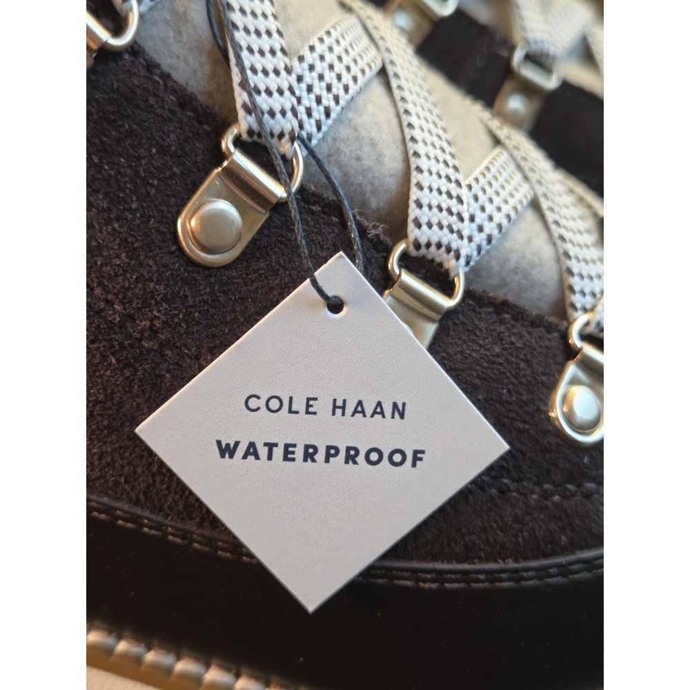Cole Haan Wms ZeroGrand Elissa Hiker WP Boots Dk Choco Suede/Lthr 8.5 NEW! $300 - Picture 11 of 13